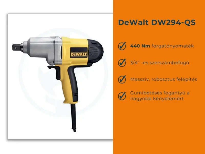 DeWalt DW294-QS elektromos ütvecsavarozó