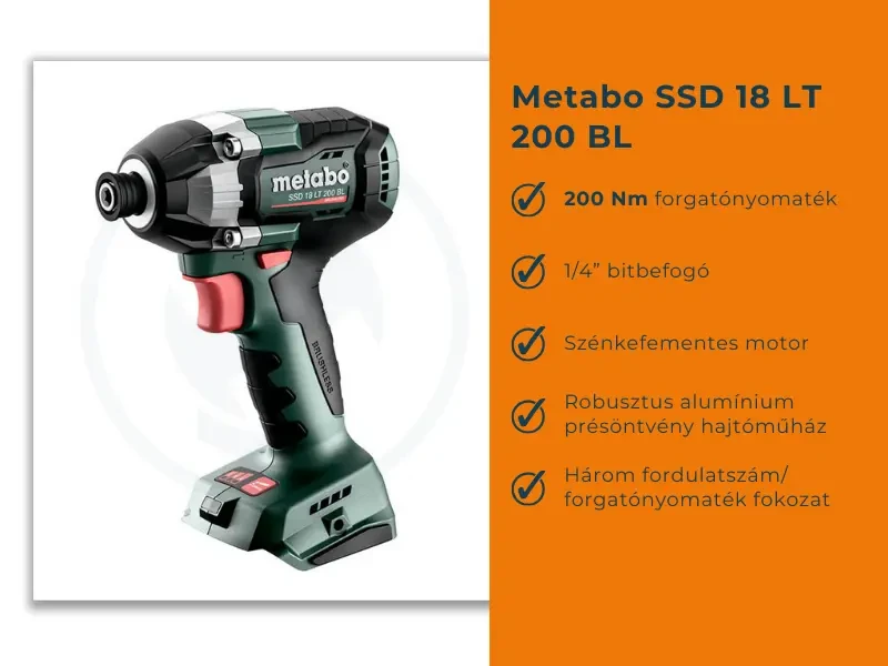 Metabo SSD 18 LT 200 BL