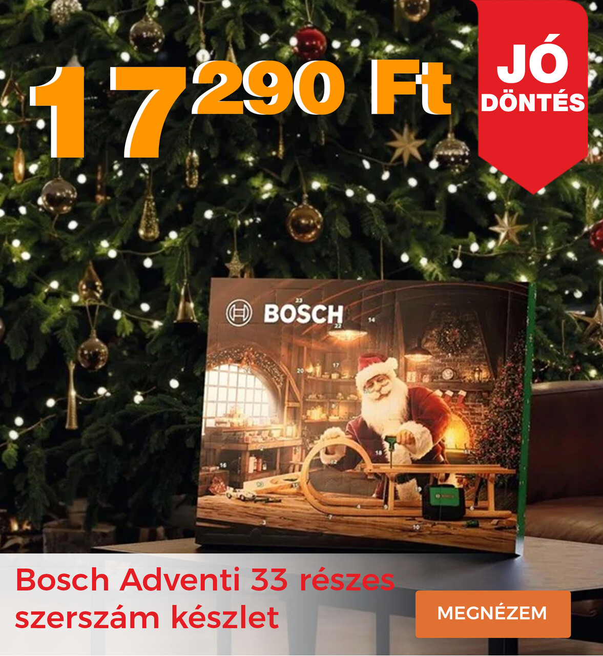 Bosch Adventi szerszám készlet 33 részes koztes pc