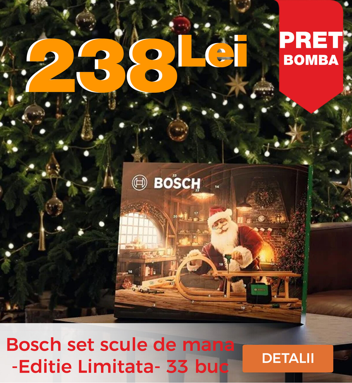 Bosch set scule de mana -Editie Limitata- 33 buc koztes pc