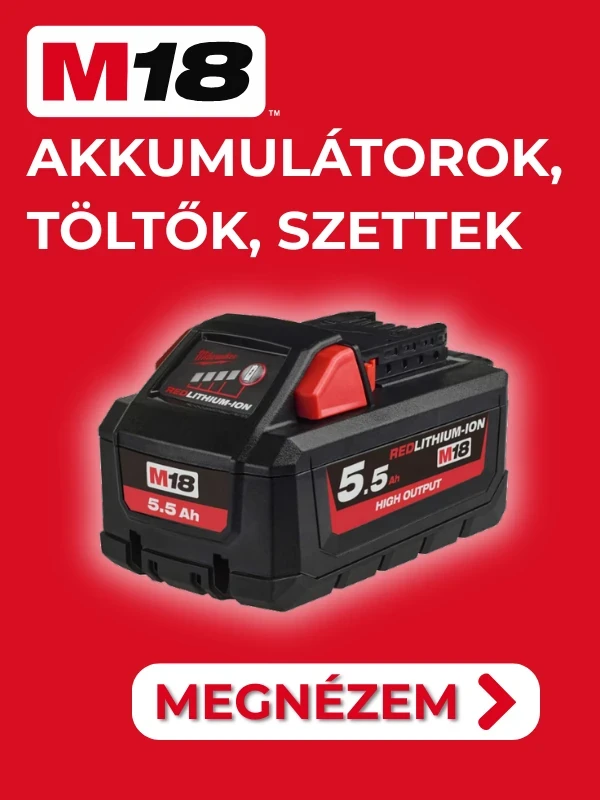 m18 akkuk, töltők, szettek