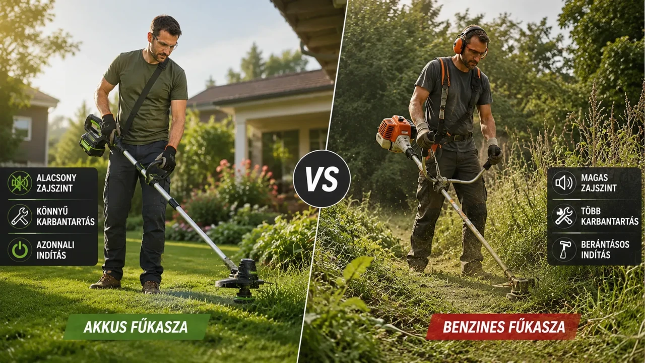 akkua vs benzines fűkasza