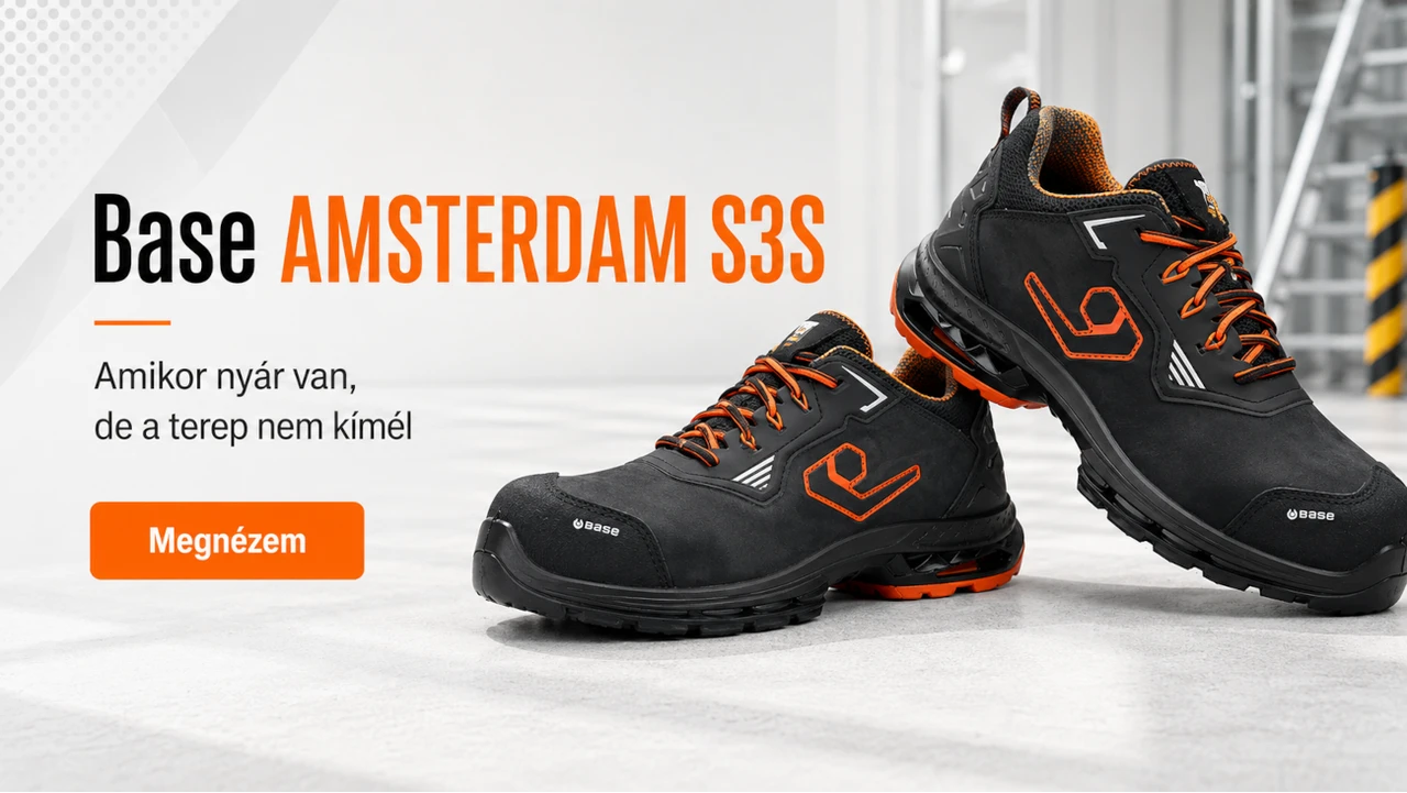 Base Amsterdam munkavédelmi cipő S3S