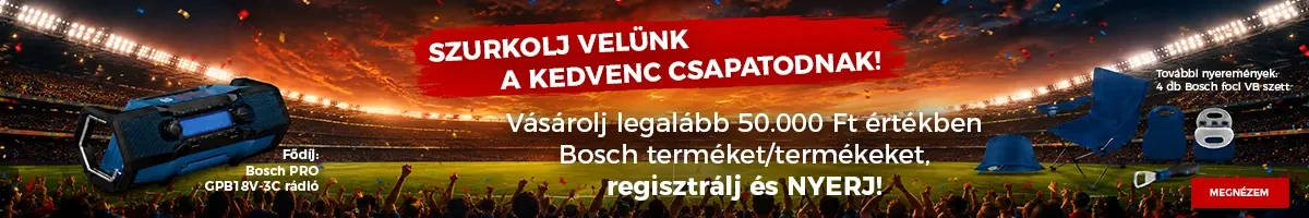 Bosch FOCI VB nyereményjáték 2026 GOMB CSIK