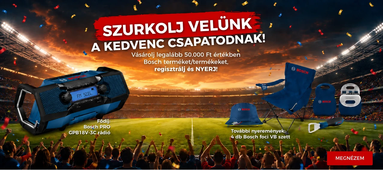 Bosch FOCI VB nyereményjáték 2026 GOMB PC