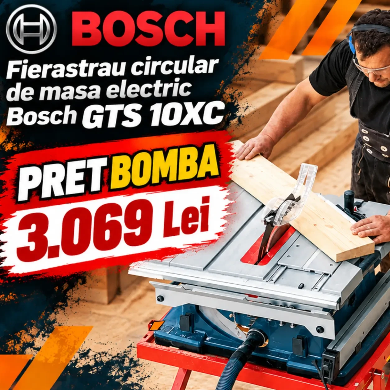 Bosch GTS 10XC elektromos asztali körfűrész KOCKA RO