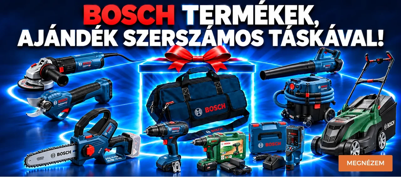 Bosch ajándék szerszámostáska 202610 PC GOMB
