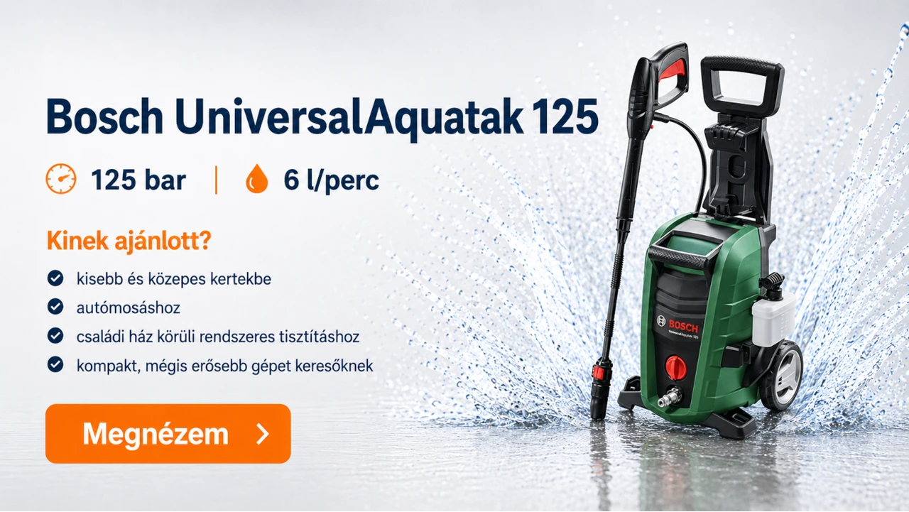 Bosch UniversalAquatak 125 elektromos magasnyomású mosó