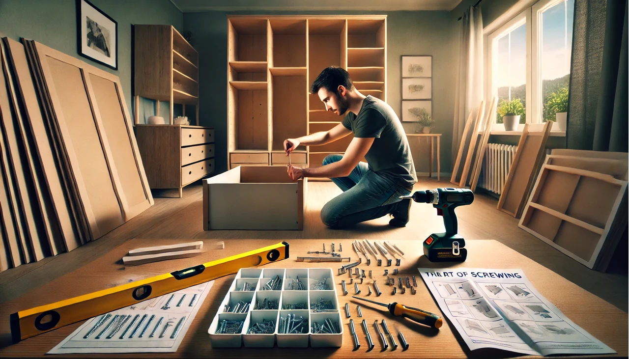 lapraszerelt bútor összeszerelése