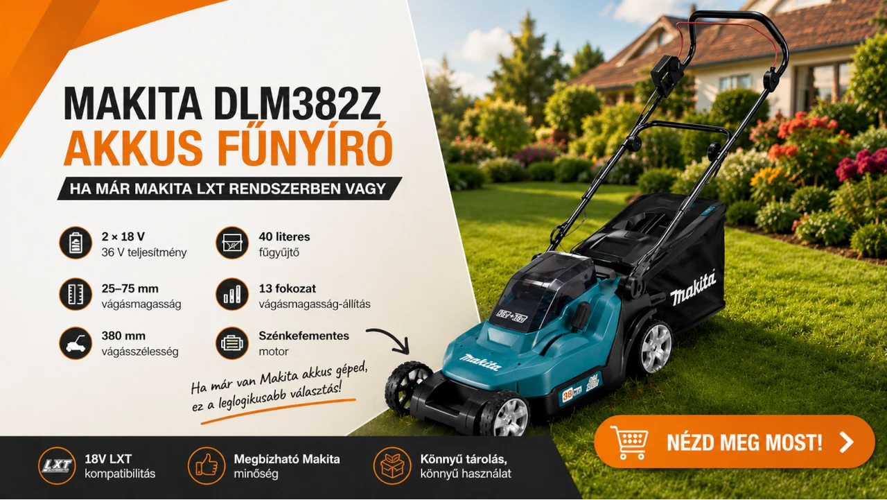 Makita DLM382Z akkus fűnyíró