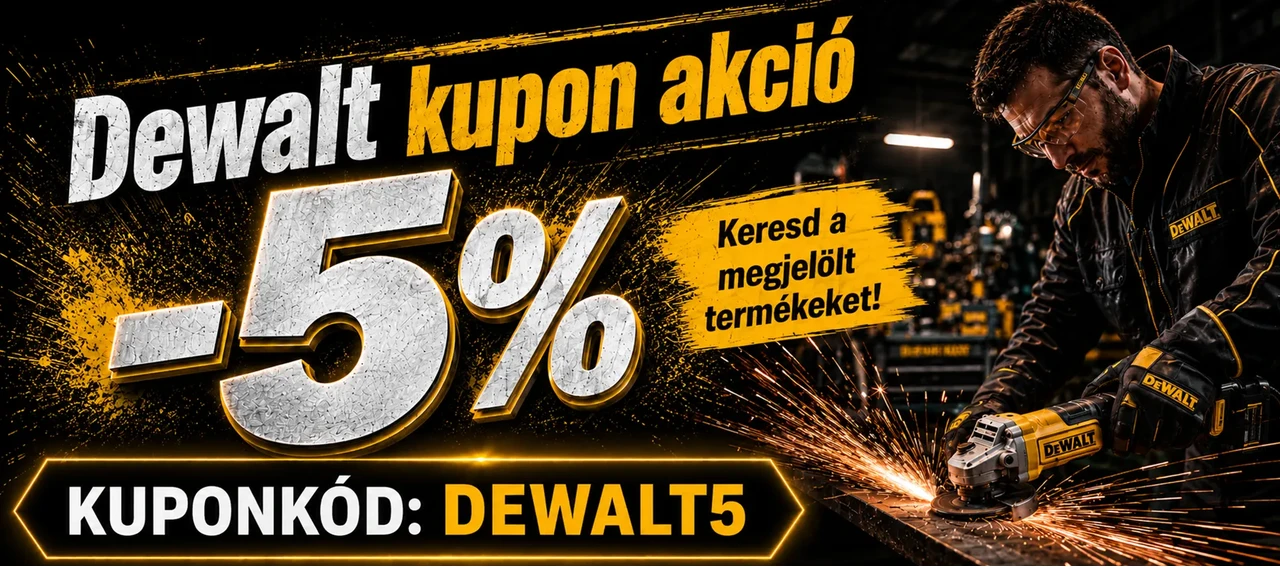 DeWALT 5 KUPON 202607 HU BANNER
