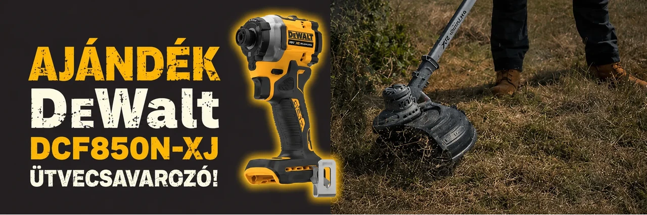 DeWalt DCF850N-XJ ütvecsavarozó ajándék 202605 HU landolokep
