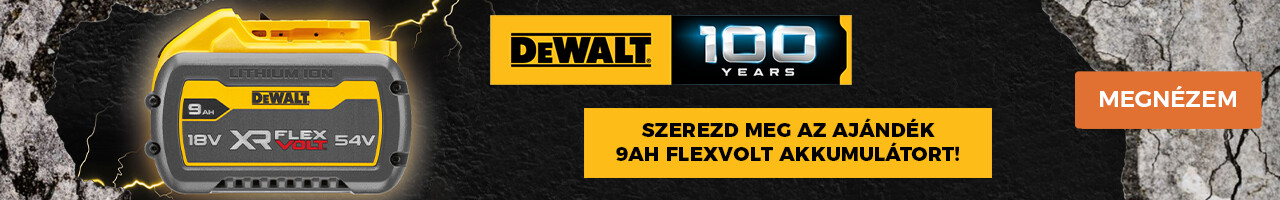 DEWALT FLEXVOLT 9AH AKKU HU gomb CSIK