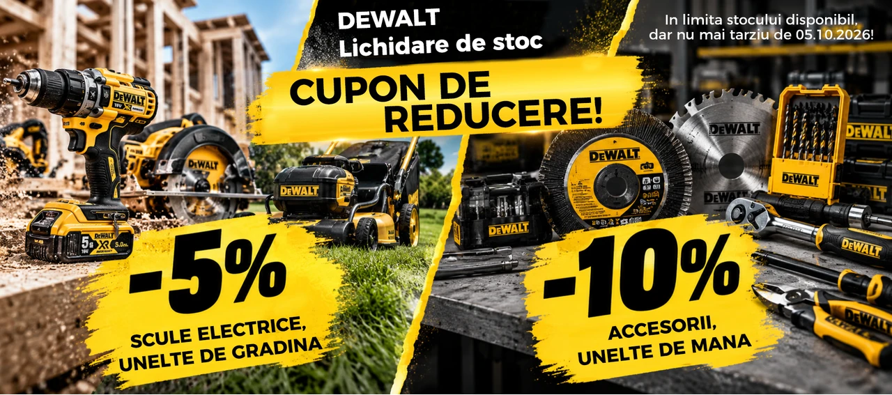 DEWALT KUPON 202610 RO PC