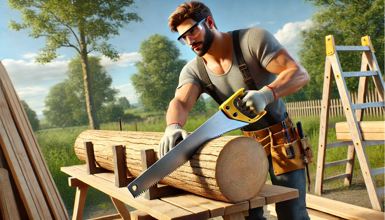 favágás kézi fűrésszel