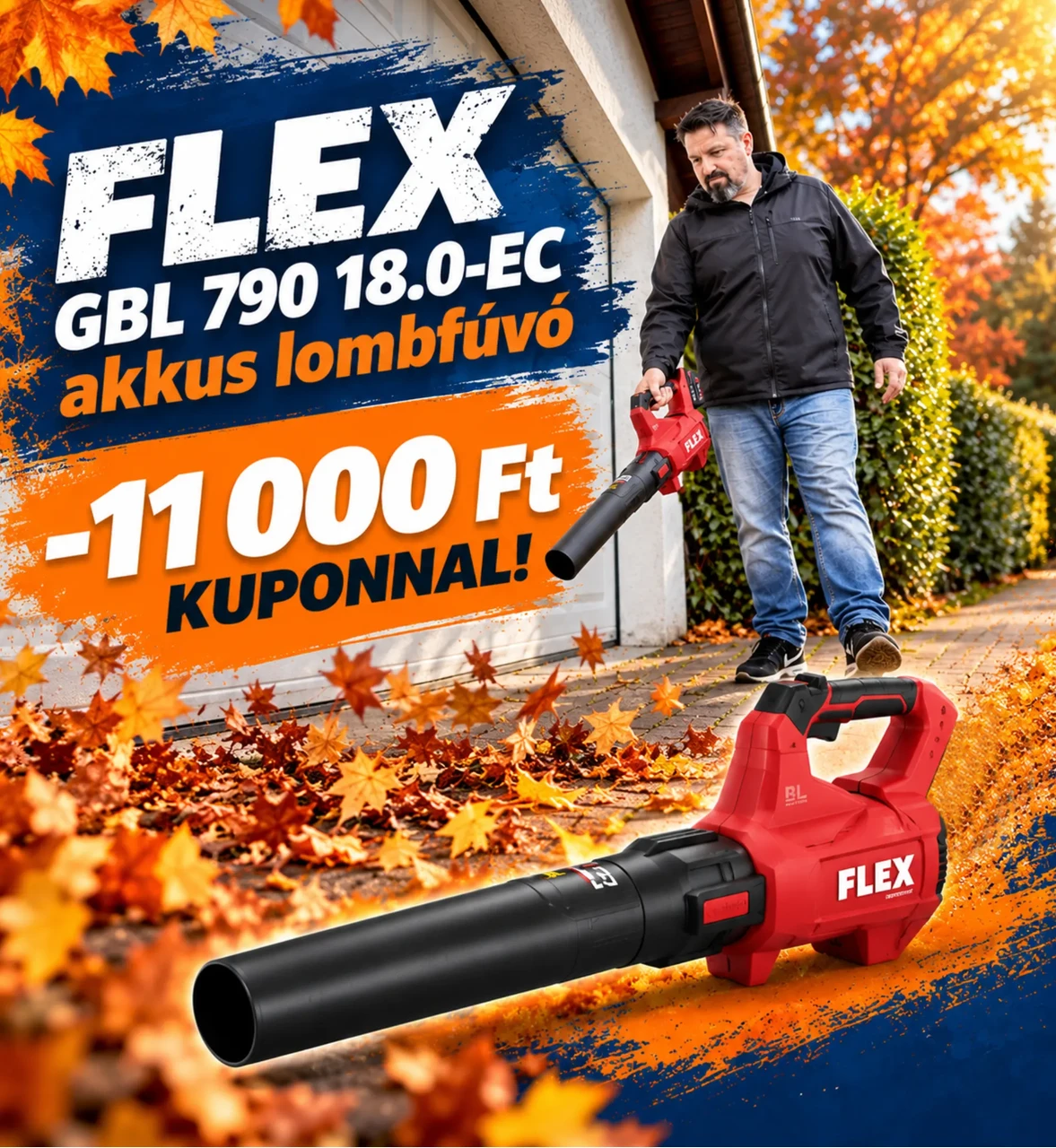 Flex GBL 790 akkus lombfúvó PC