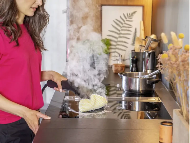 főzőlaptakarítás gőztisztítóval