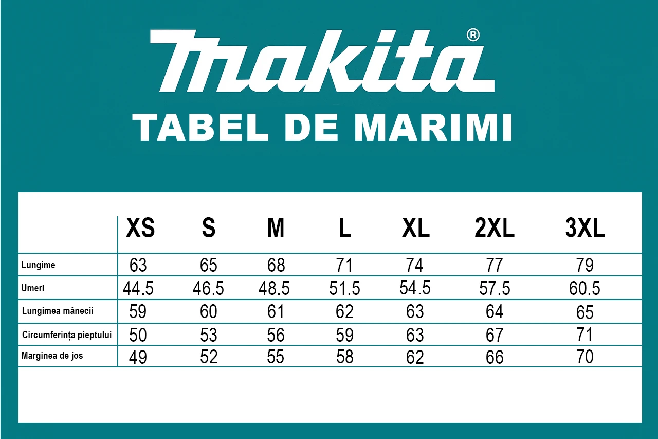 Makita fűthető aláöltöző felső