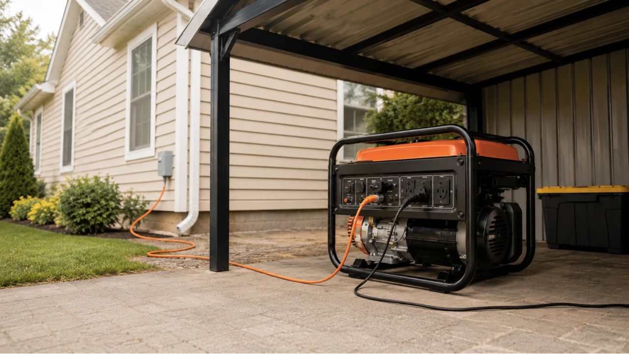 Generator folosit corect langa casa