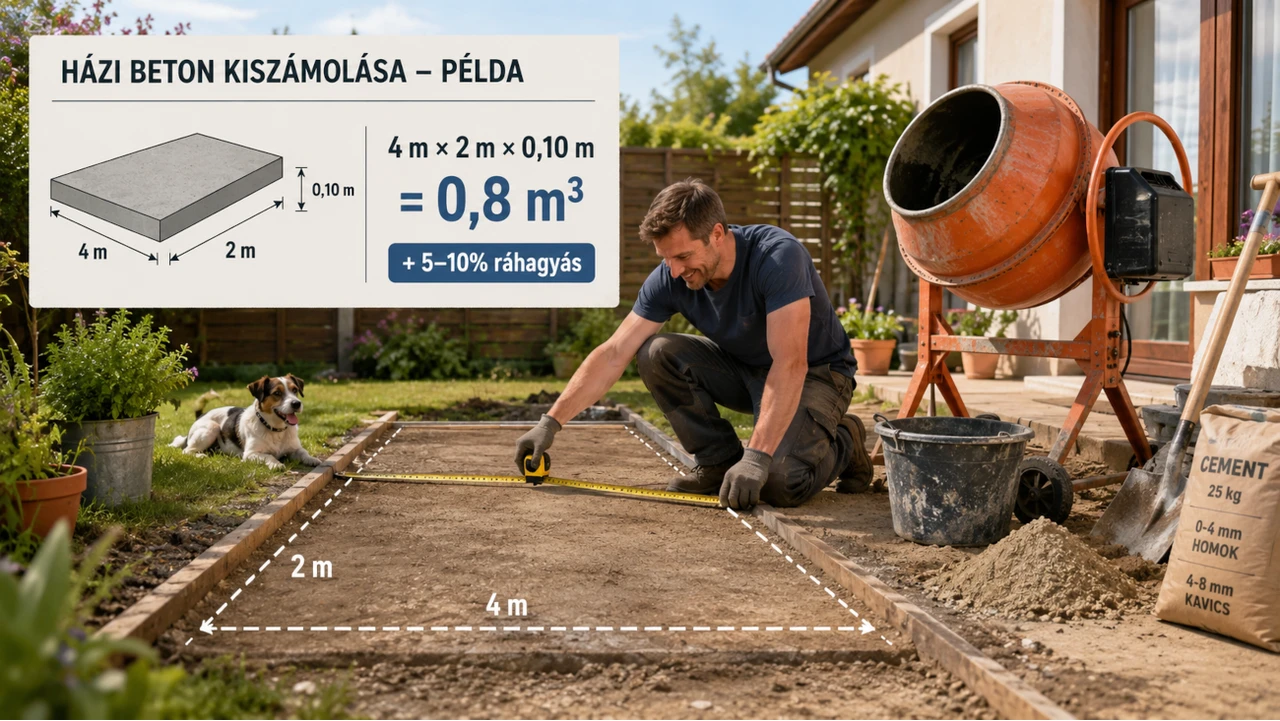 Házi beton kiszámolása és előkészítés