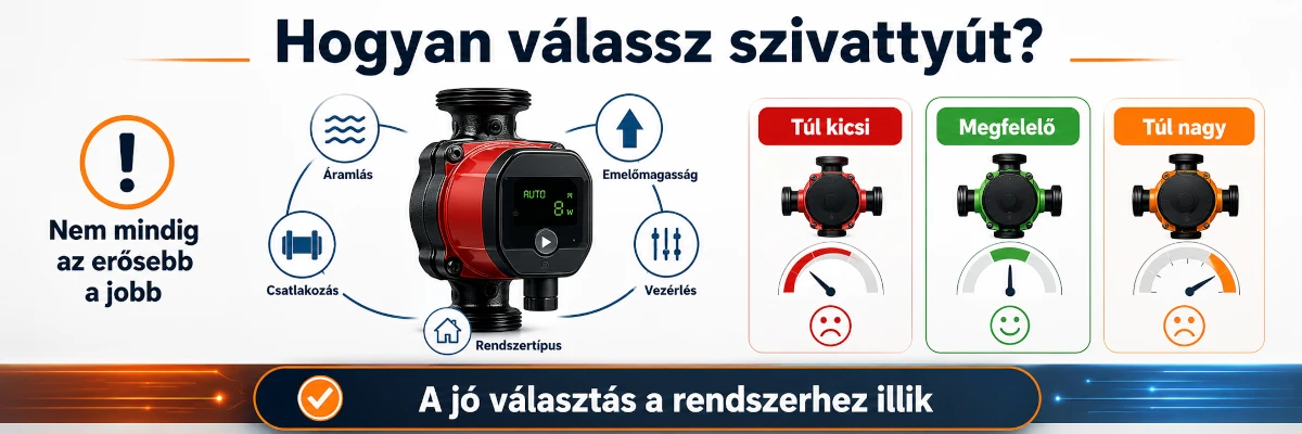 Hogyan válassz keringető szivattyút