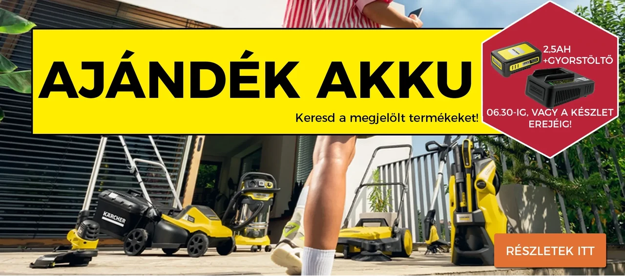 Karcher ajándék akku 202603