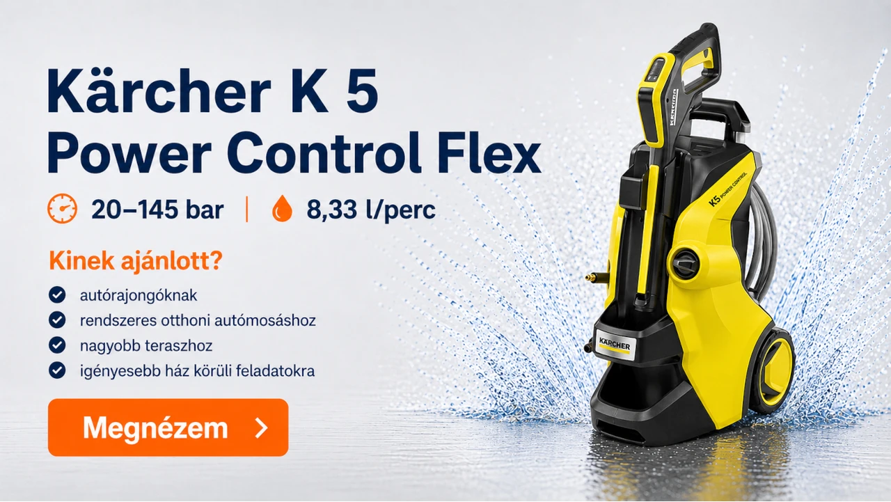 Karcher K 5 Power Control Flex elektromos magasnyomású mosó 20 - 145 bar