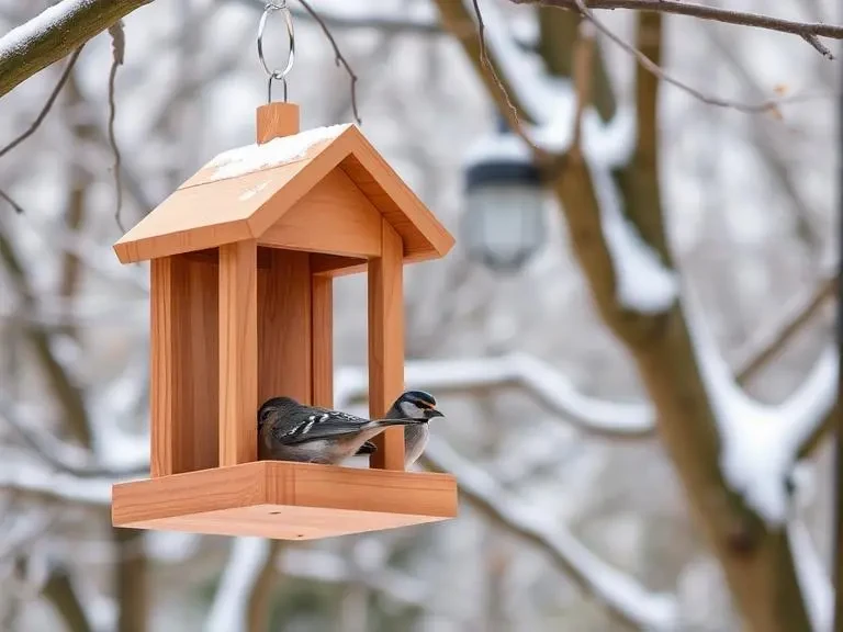 klasszikus fa madáretető