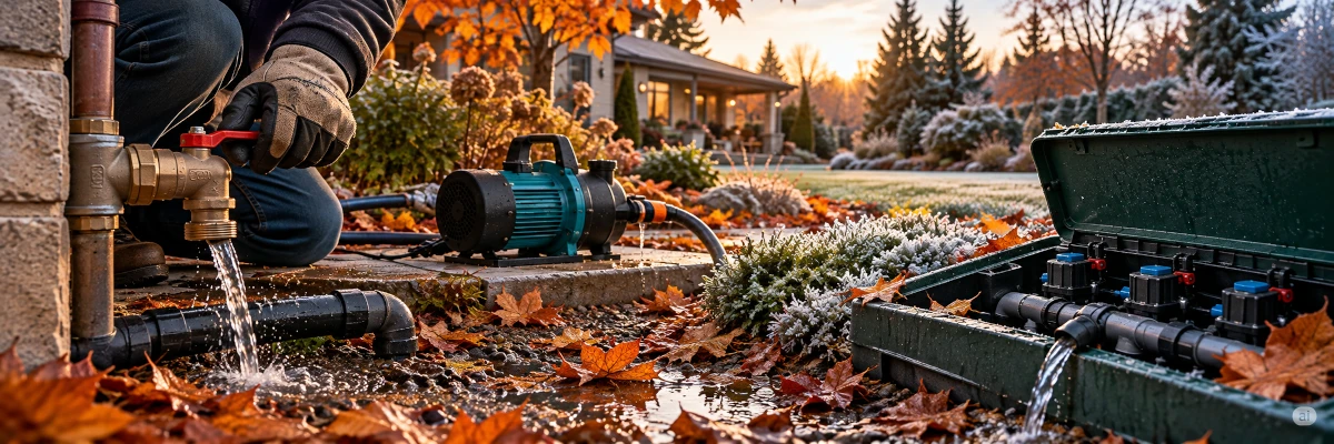 locsolórendszer téliesítése