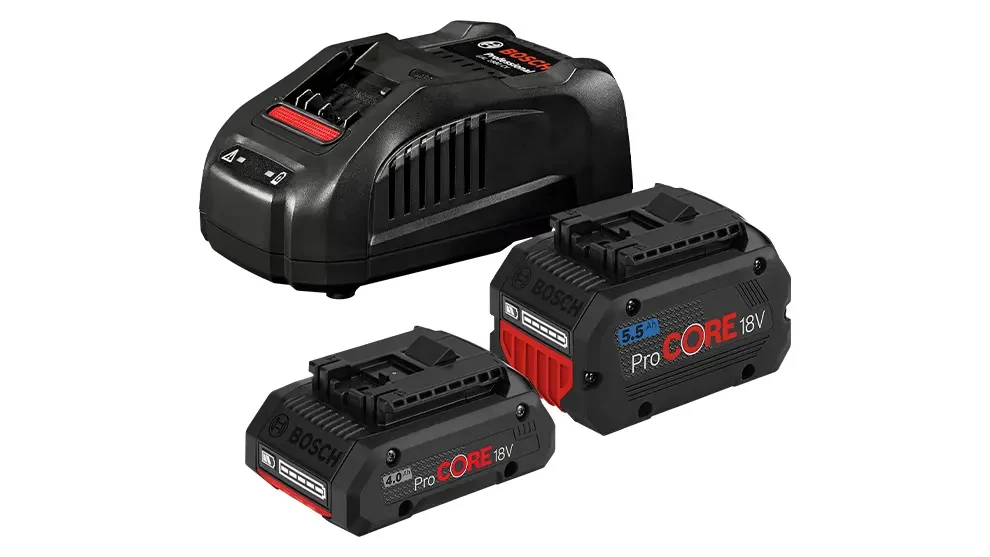 1 x ProCORE18V 4.0Ah + 1 x ProCORE18V 5.5Ah + GAL 1880 CV Professional