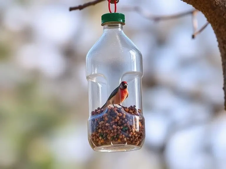 madáretető pet palackból