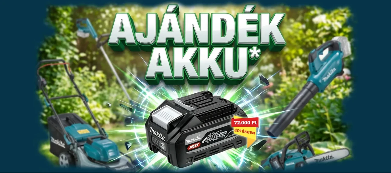 AJÁNDÉK MAKITA XGR BL4040F AKKUMULÁTOR 2026