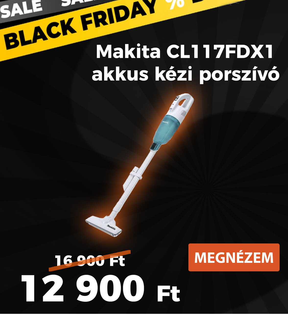 Makita CL117FDX1 akkus kézi porszívó