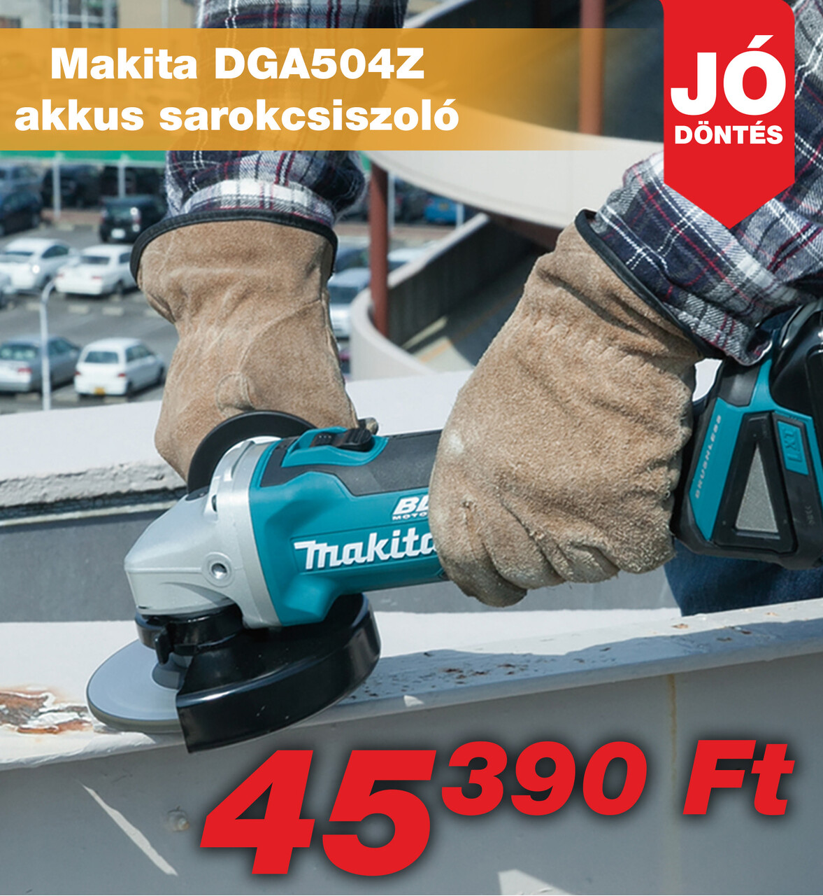 Makita DGA504Z akkus sarokcsiszoló PC