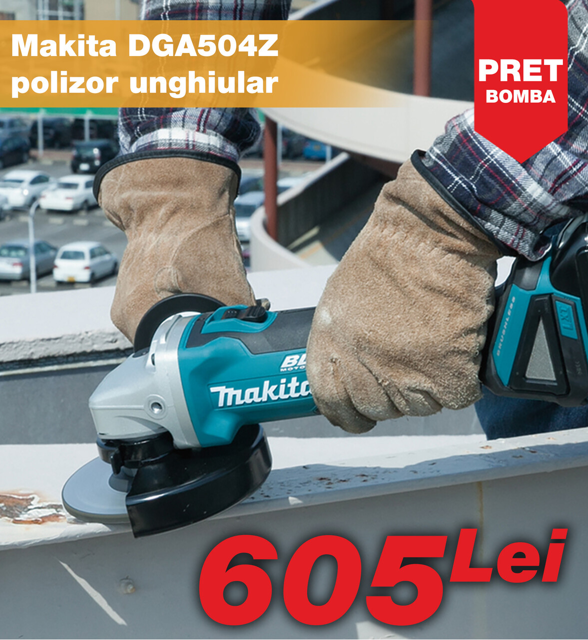 Makita DGA504Z polizor unghiular PC