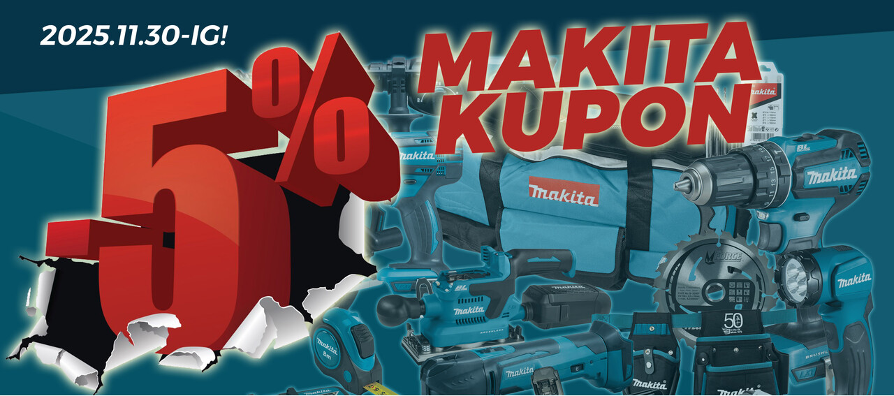 Makita KUPON 5 202511 HU landolokep