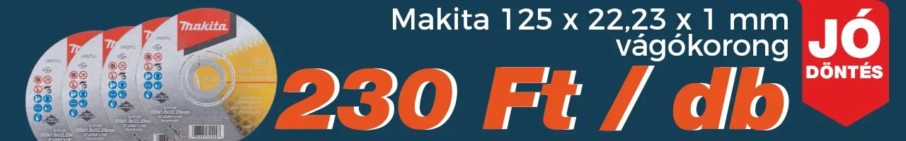 Makita 125 x 22,23 x 1 mm vágókorong 102039530 CSIK