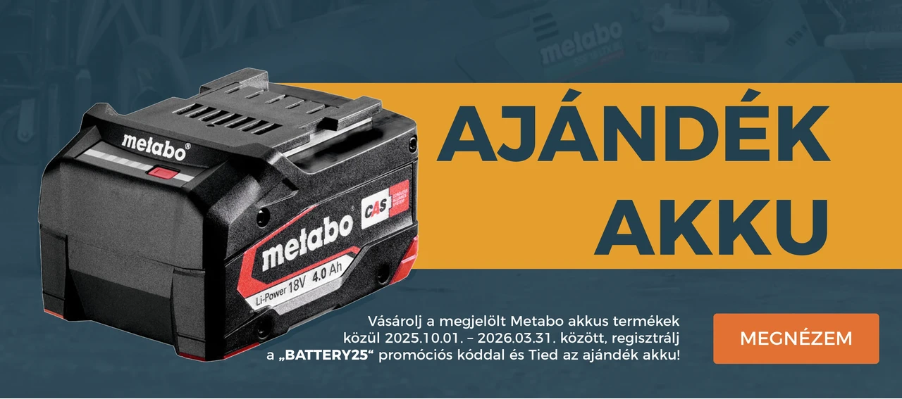 metabo ajándék akku