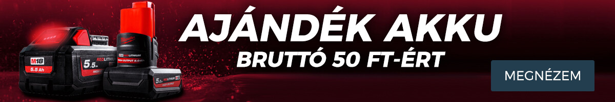MILWAUKEE AKKUMULÁTOR BRUTTÓ 50 FT CSIK