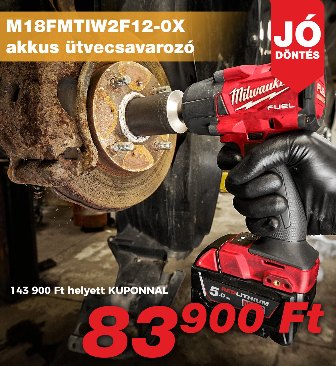 Milwaukee M18FMTIW2F12-0X akkus ütvecsavarozó PC