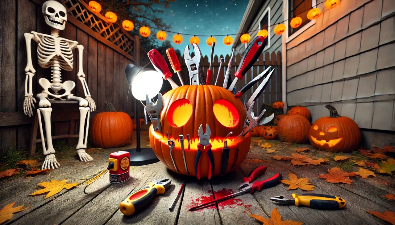 résmisztő tök szerszámokkal