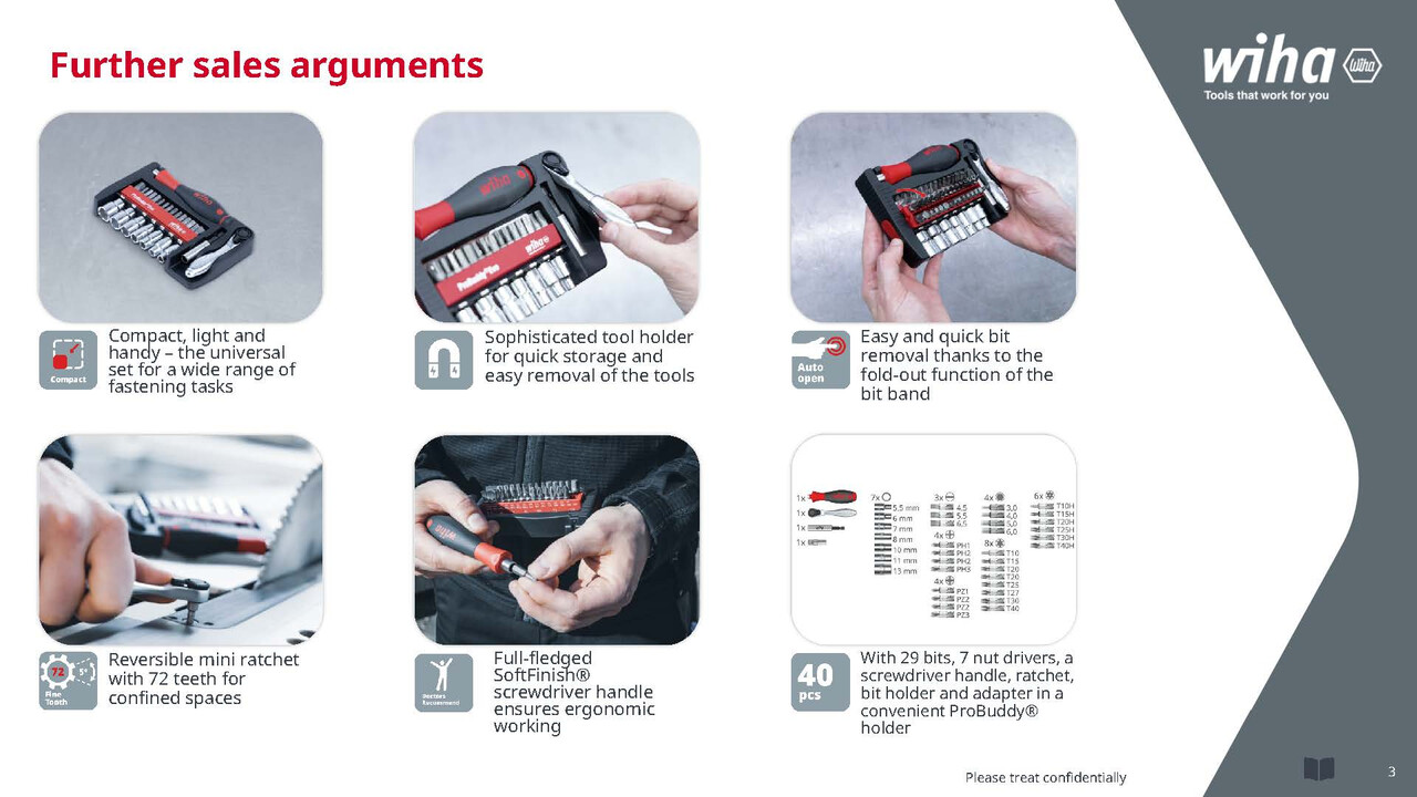 Wiha ProBuddy Evo bit-, dugókulcskészlet-3