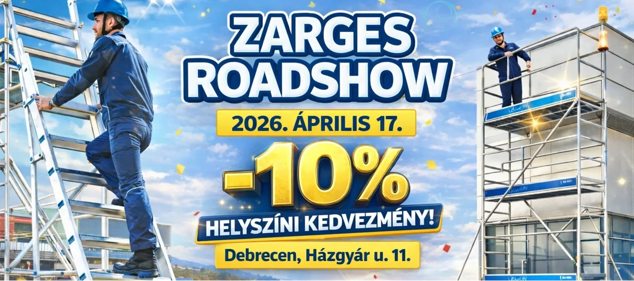 ZARGES Roadshow 20260417 Házgyár landolokep
