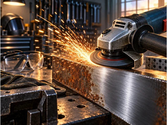 Slefuire metal cu polizor unghiular