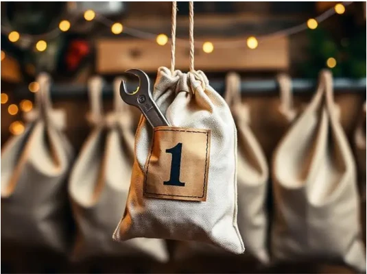 adventi kalendárium szerszámmal