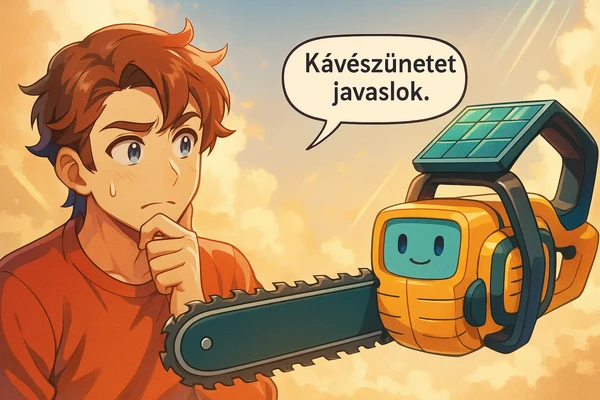 animáció beszélő láncfűrész