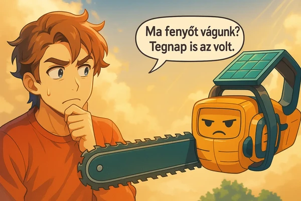 animáció beszélő láncfűrész 2