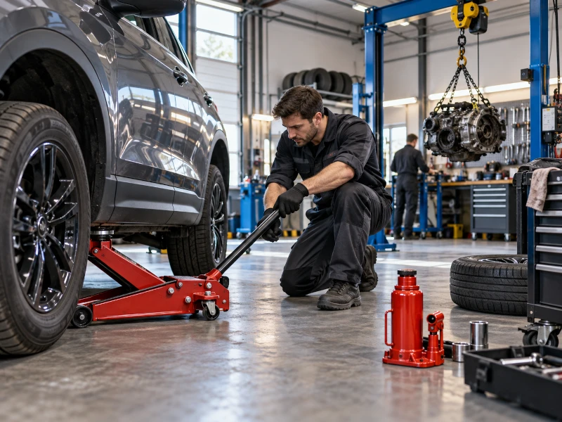 Echipamente de ridicat intr-un atelier auto Echipamente de ridicat intr-un atelier auto