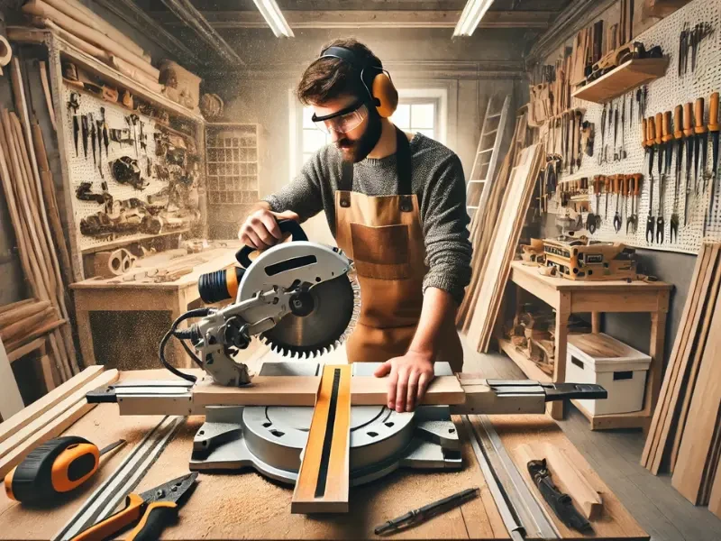 fejező fűrész azaz gérvágó használat