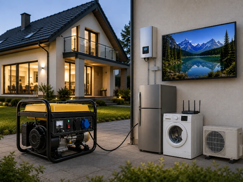 Generator curent cu AVR pentru alimentarea casei